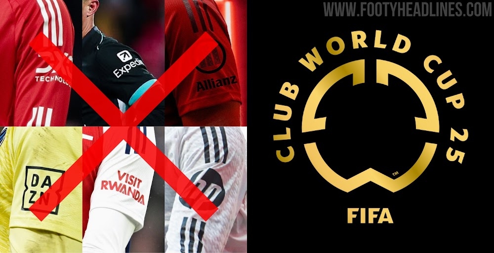 FIFA不允許世俱杯球隊有袖標讚助，需貼上世俱杯徽標