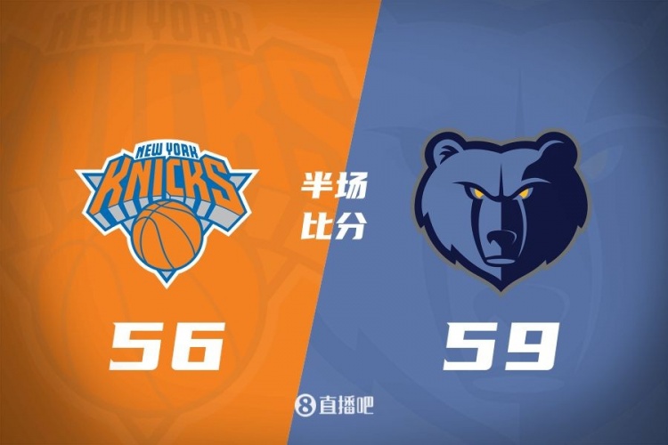 半場戰報：尼克斯落後灰熊3分 布倫森攬11分5板4助 莫蘭特13分